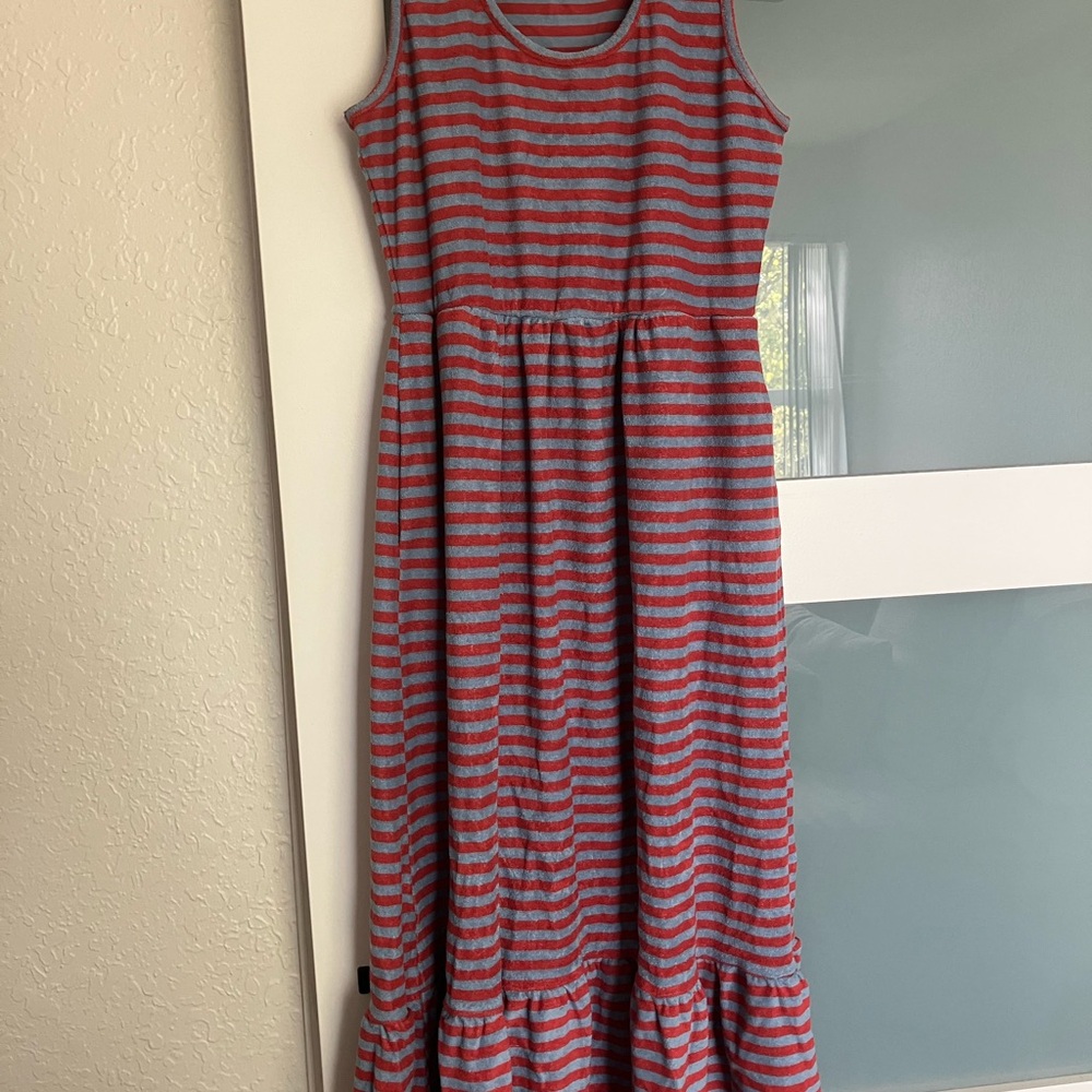 Maisie Striped Terrycloth Dress